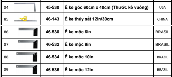 e ke các loại